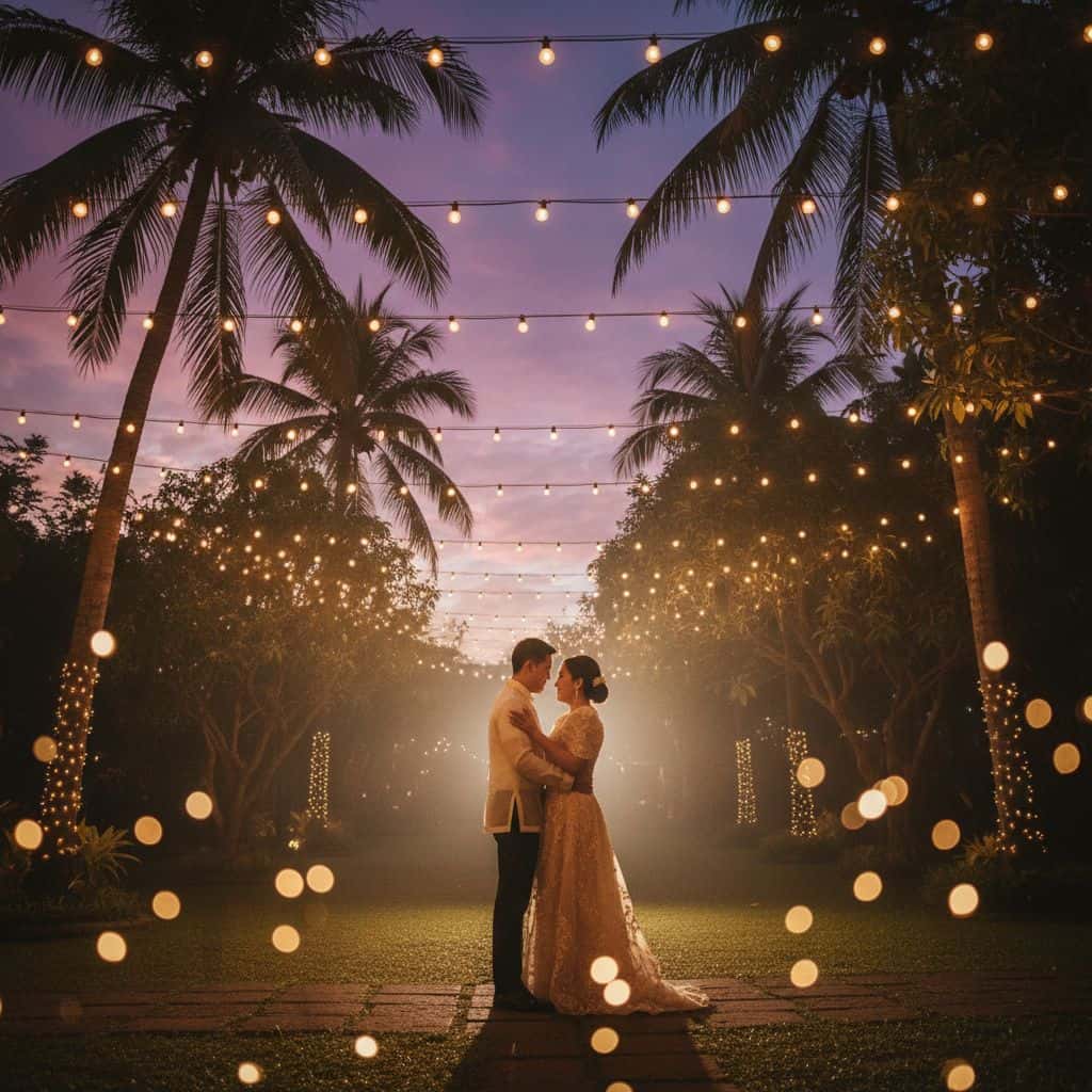 Gemini AI photo prompts preview — Antipolo Garden Fairy Lights Slow Dance
