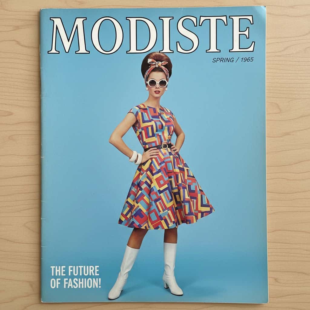 Gemini AI photo prompts preview — Gemini Retro 60s Fashion Cover