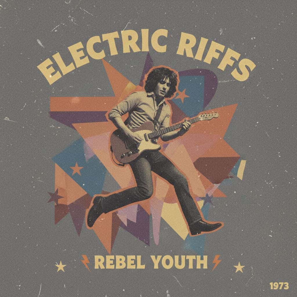 Gemini AI photo prompts preview — Gemini Retro 70s Music Poster