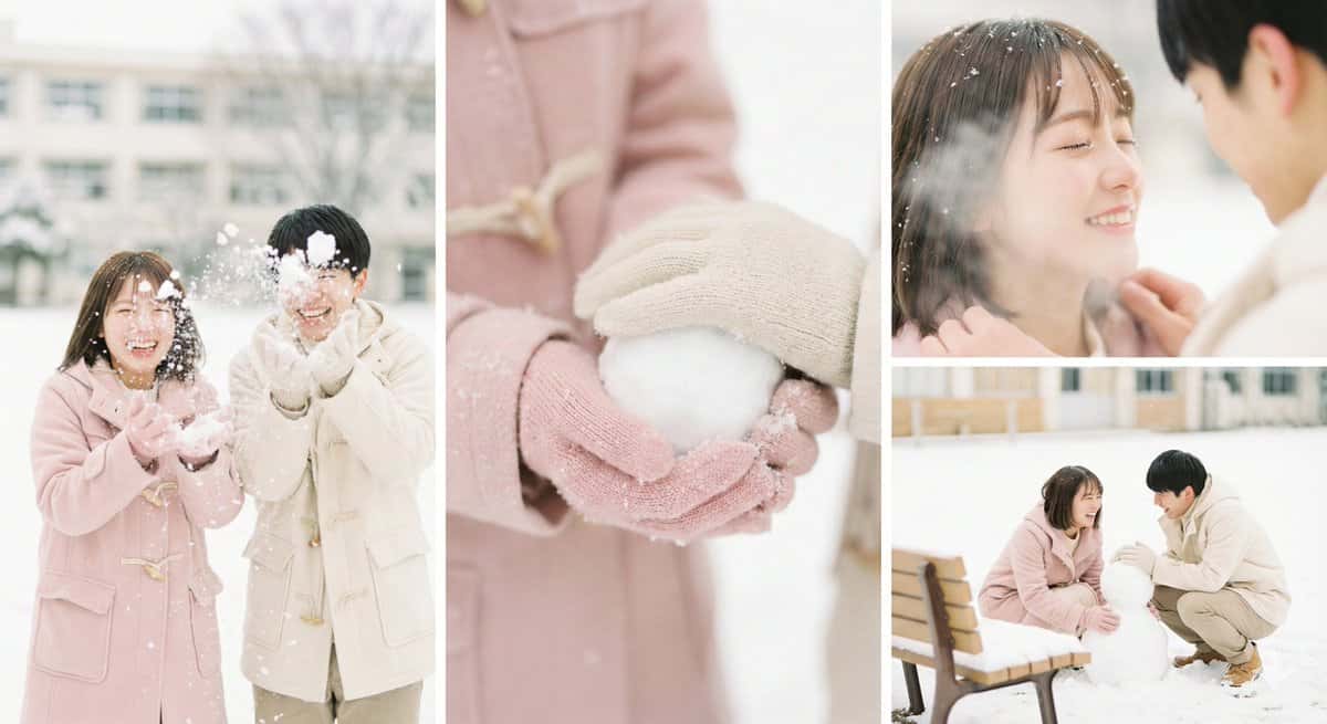 Gemini AI photo prompts preview — Multi-Angle Close-Up Portrait Poster