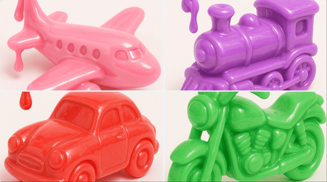 Gemini AI photo prompts preview — Slime Toy Transport Vehicle