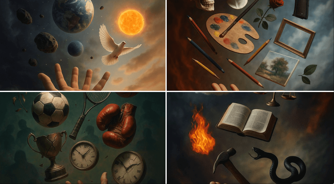 Gemini AI photo prompts preview — Symbolic Conflict