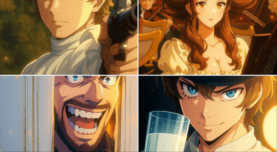 Gemini AI photo prompts preview — Modern Digital Anime Style