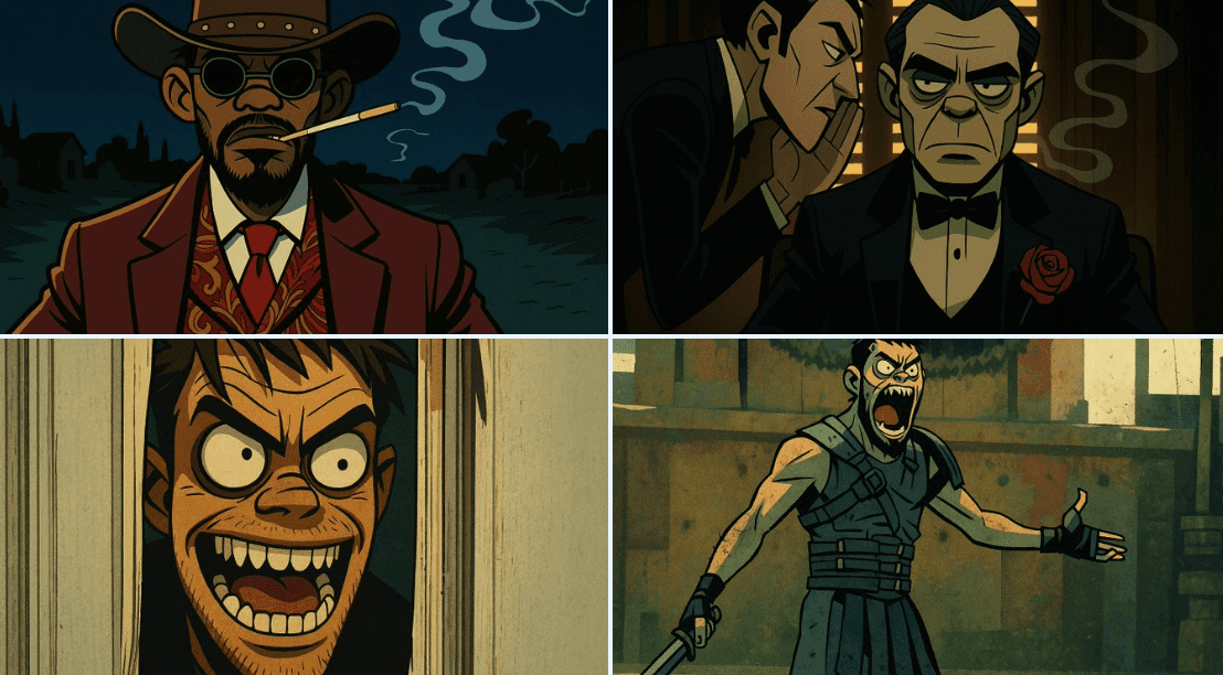 Gemini AI photo prompts preview — Gorillaz-Style Illustration of Street Mischief