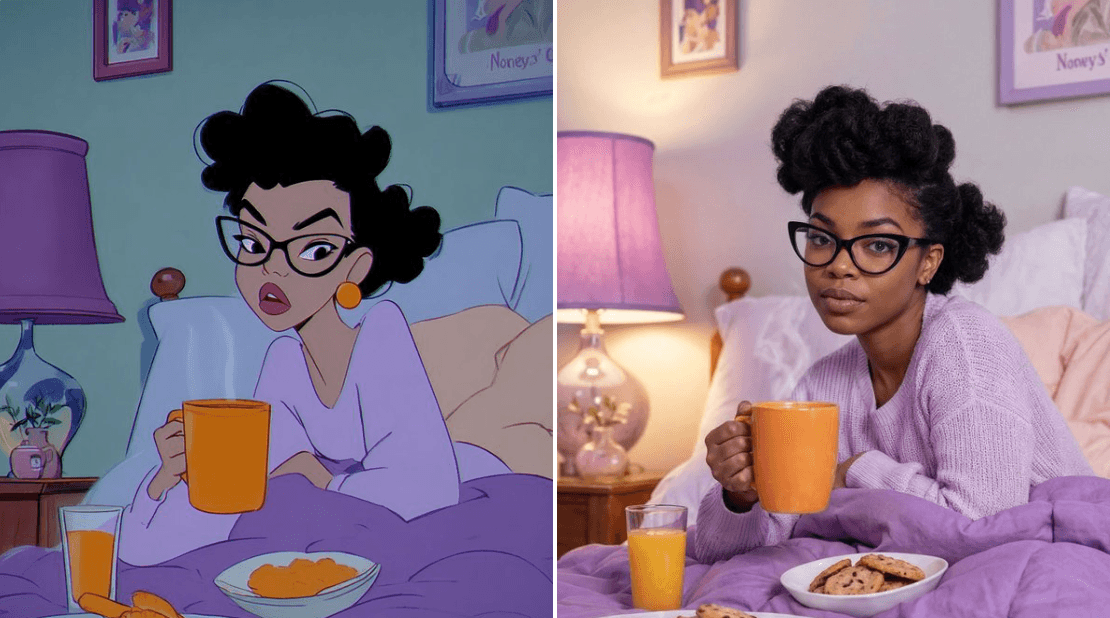 Gemini AI photo prompts preview — Anime to Live Action