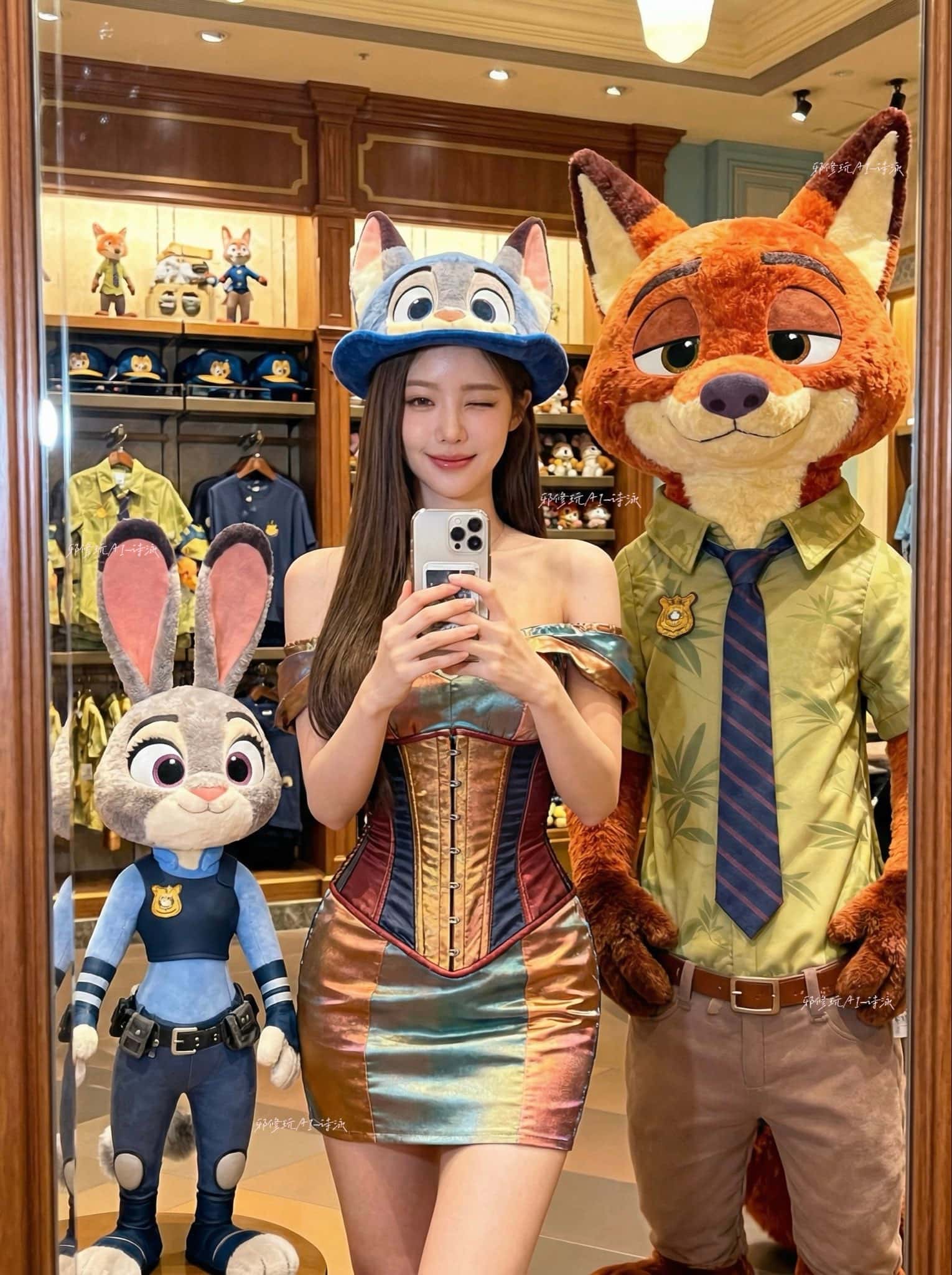 Gemini AI photo prompts preview — Zootopia Judy and Nick