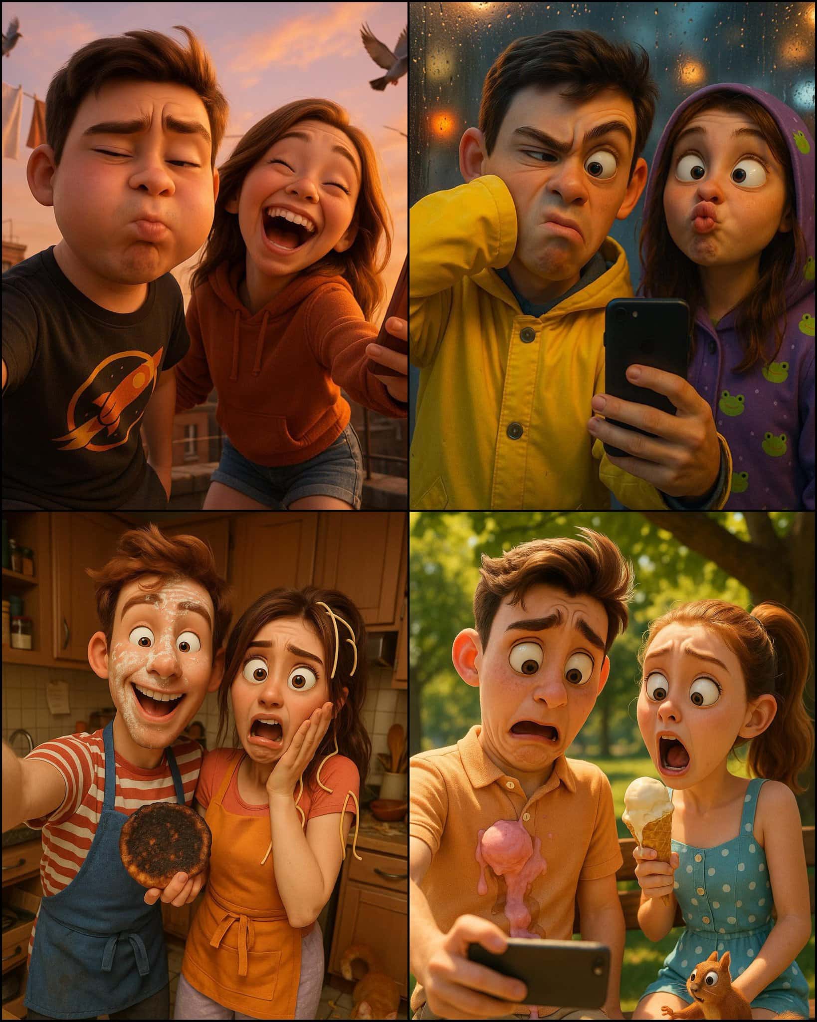 Gemini AI photo prompts preview — Ultra HD 4K Pixar-style 3D Portrait