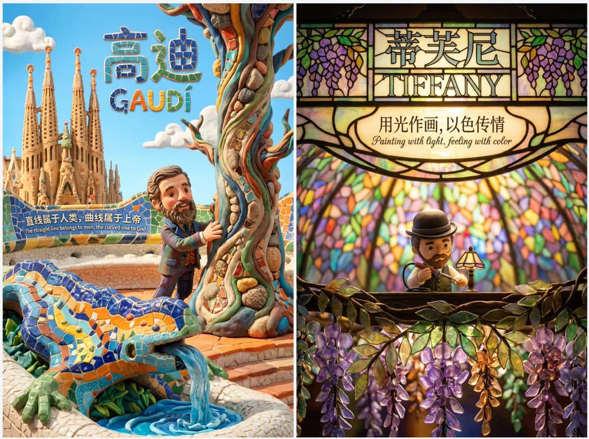 Gemini AI photo prompts preview — Cute Clay Style Theme Poster