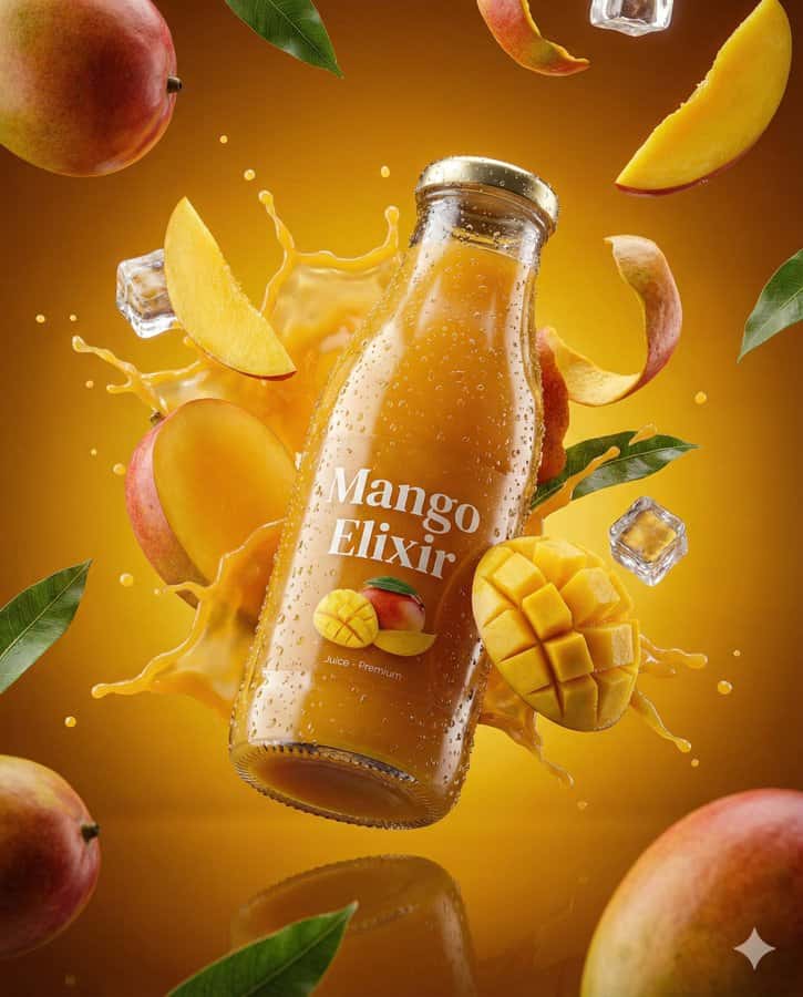 Gemini AI photo prompts preview — Ultra-Realistic 3D Commercial-Style Product Shot