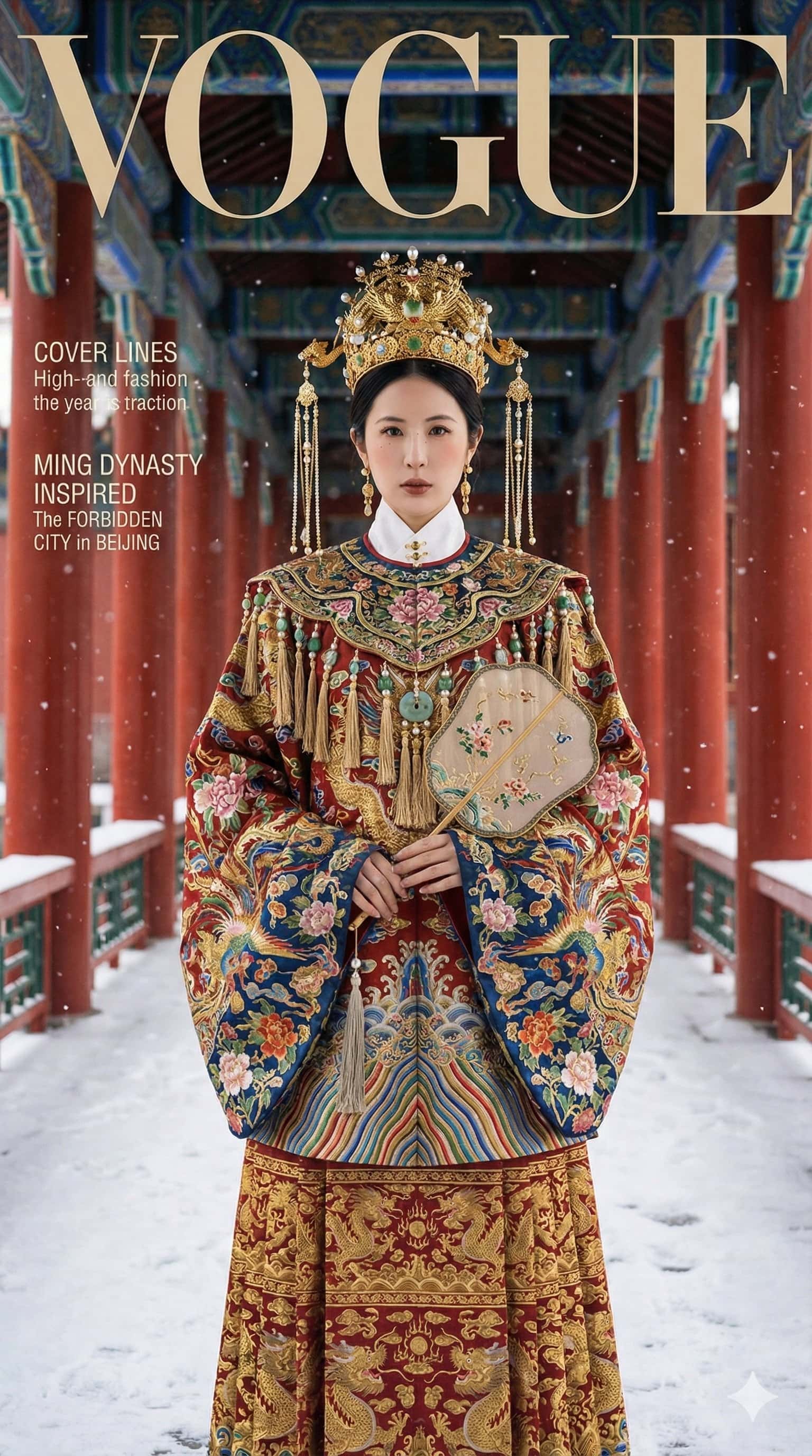 Gemini AI photo prompts preview — A Series of Chinese Women Who Must Be Photographed in Their Lifetime: Visiting the Forbidden City