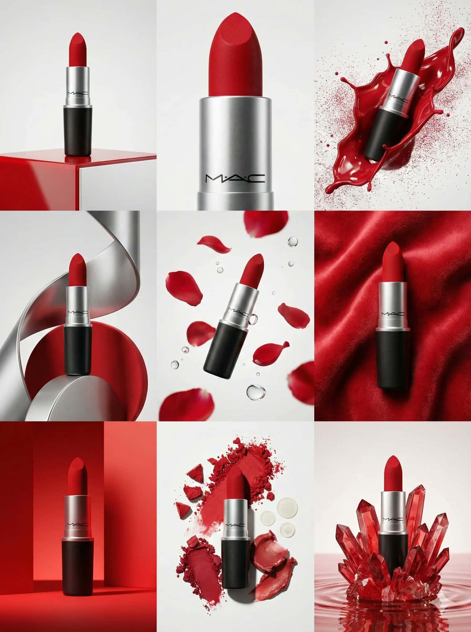 Gemini AI photo prompts preview — 9-Grid Product Display