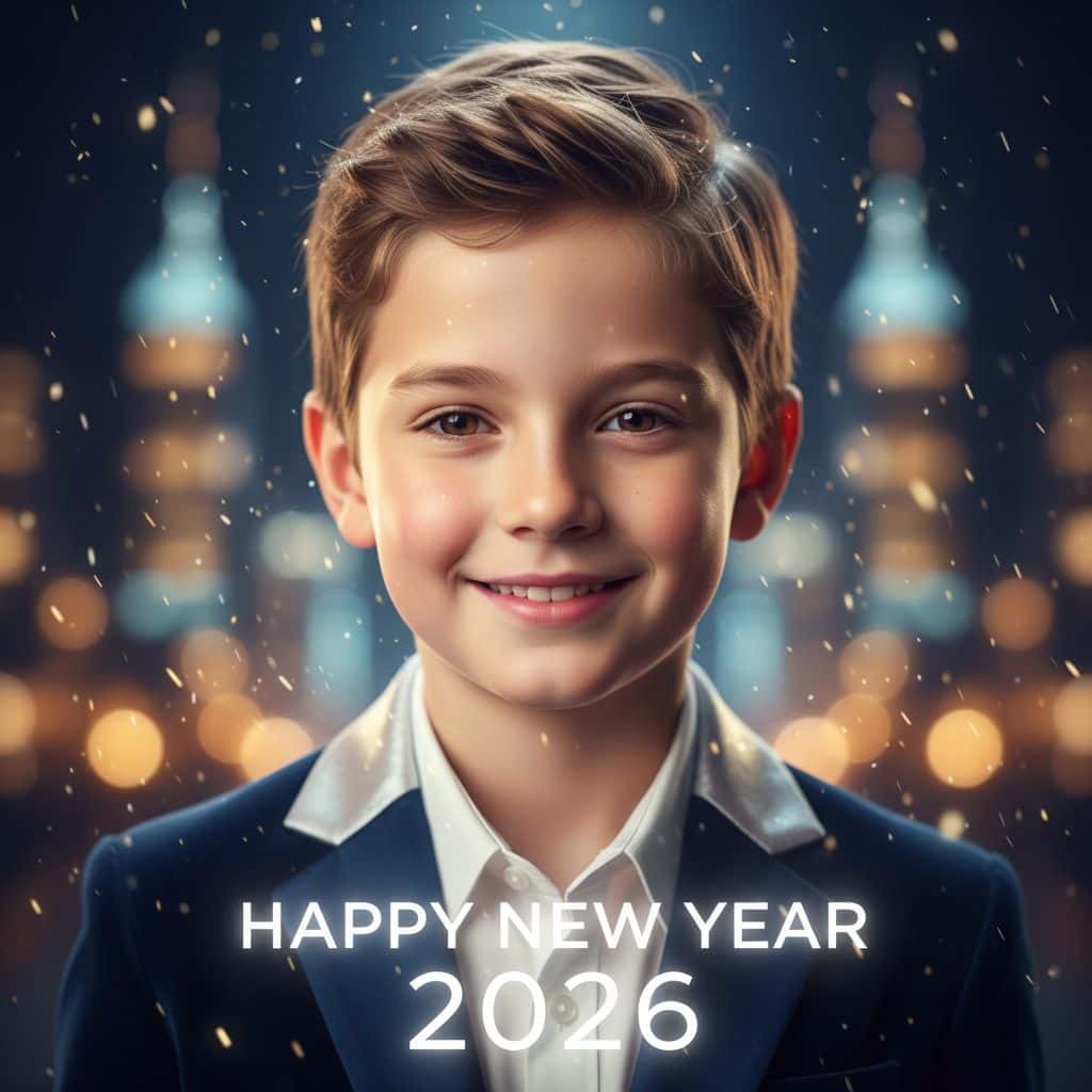 Gemini AI photo prompts preview — Clean Glow New Year Portrait