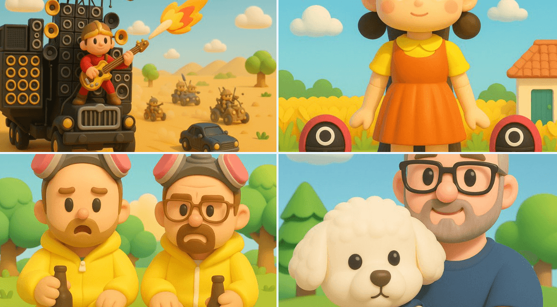 Gemini AI photo prompts — Nintendo-Style 3D Cartoon Illustration Gemini AI photo prompts preview — Nintendo-Style 3D Cartoon Illustration