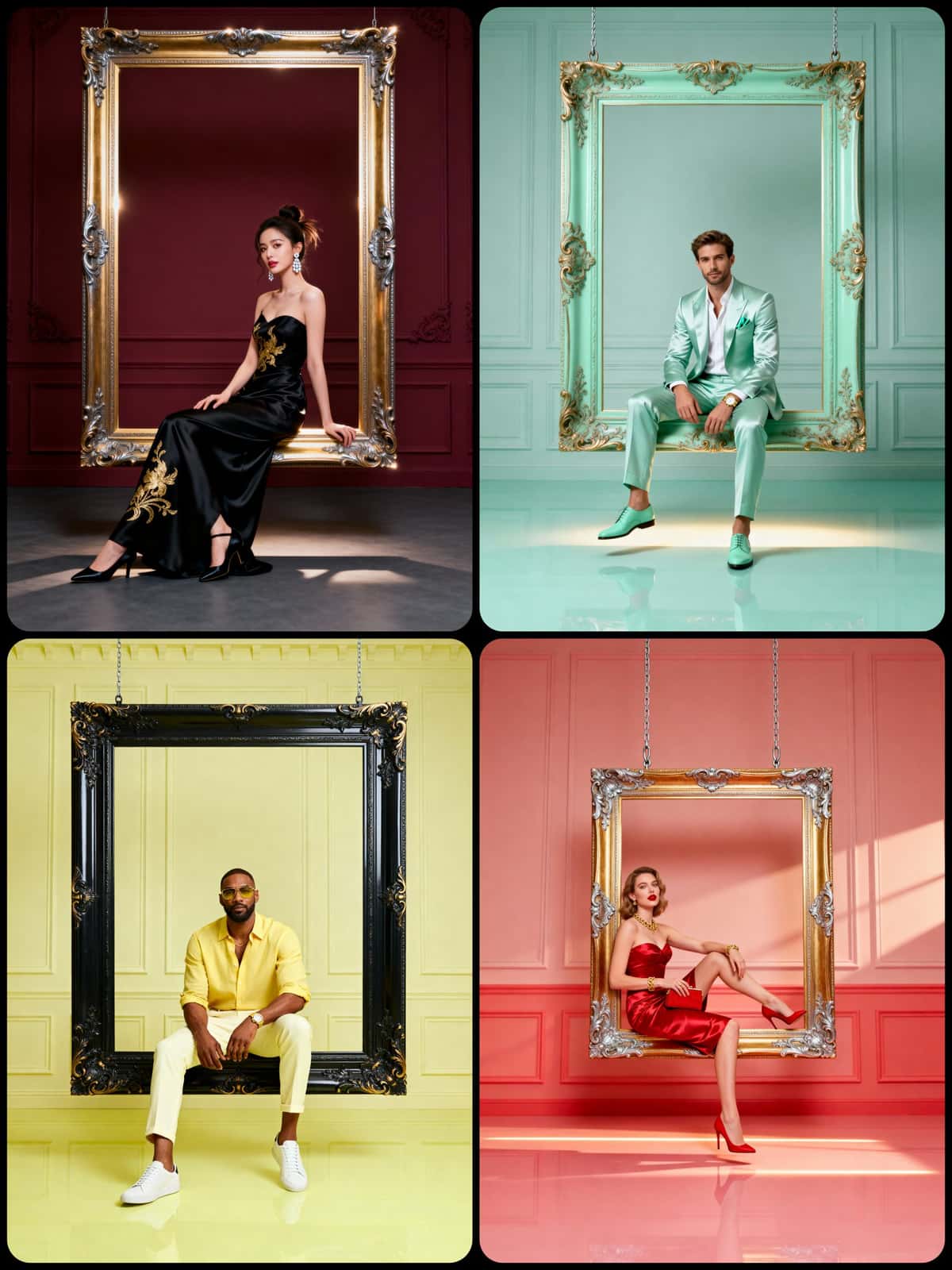 Gemini AI photo prompts — A Luxurious High Fashion Portrait Gemini AI photo prompts preview — A Luxurious High Fashion Portrait