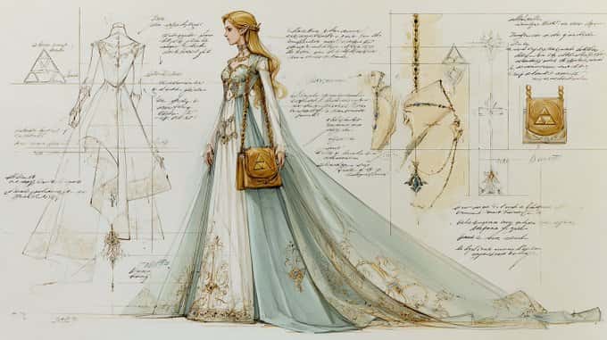 Gemini AI photo prompts — Fashion Designer Sketches Based on Character Image Gemini AI photo prompts preview — Fashion Designer Sketches Based on Character Image