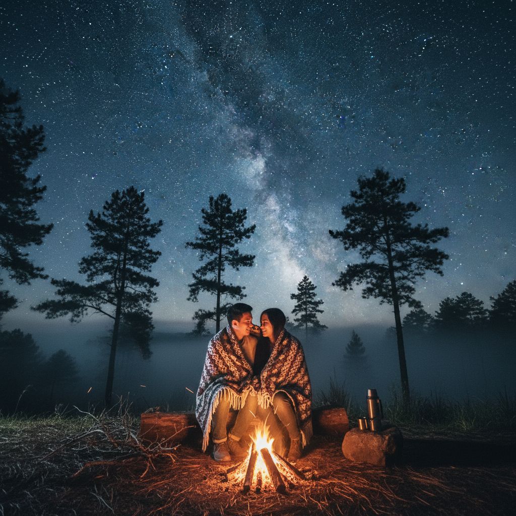 Preview of Tagaytay Campfire Filipino Couple Portrait