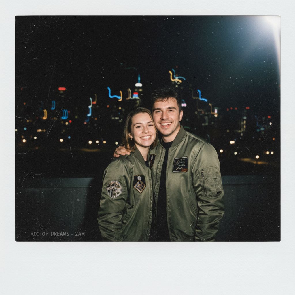 Preview of Gemini Polaroid Rooftop Night