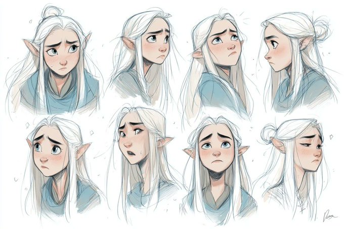 Gemini AI photo prompts — Character Design Sketch Gemini AI photo prompts preview — Character Design Sketch