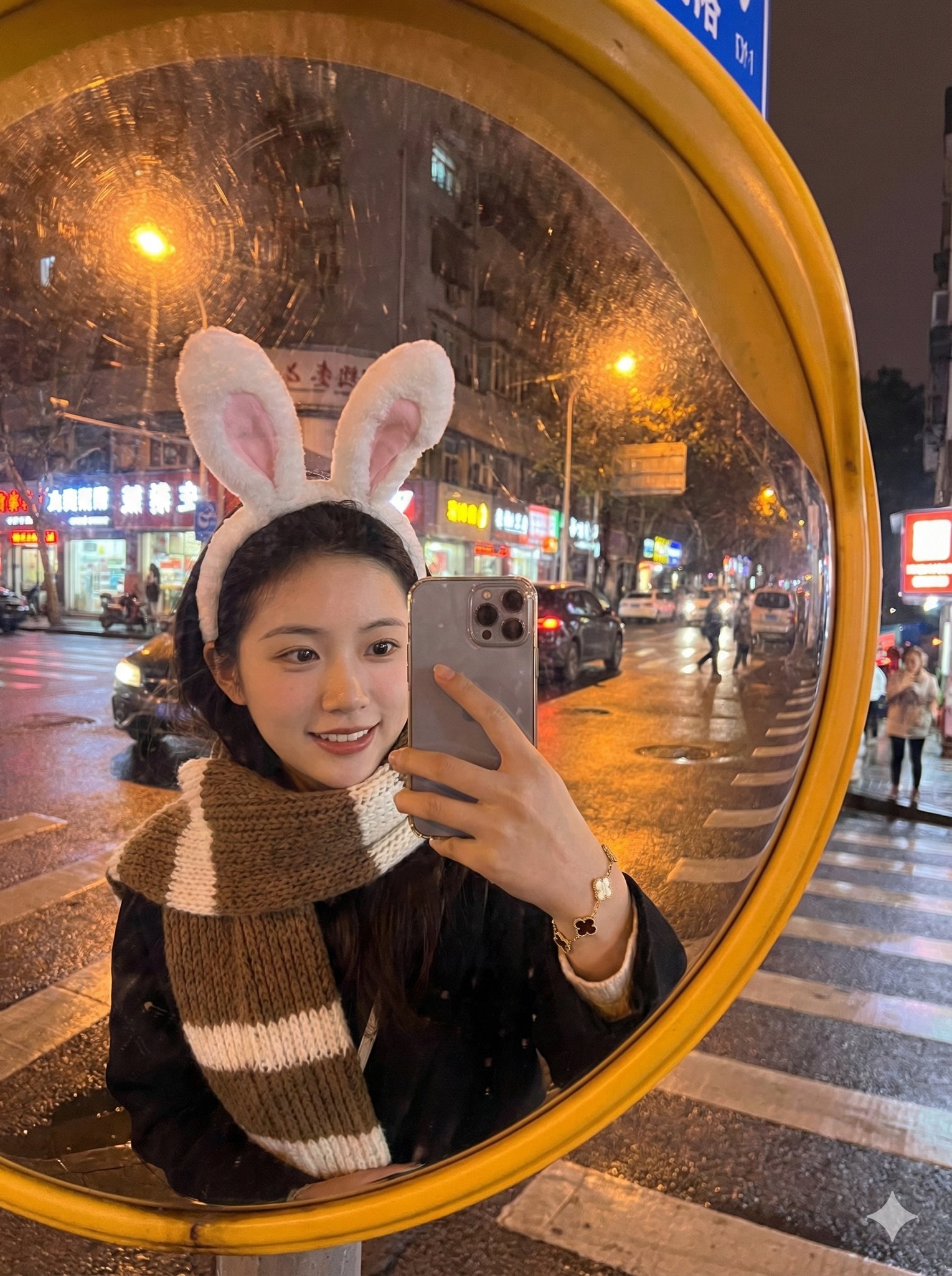 Gemini AI photo prompts — Corner Traffic Mirror Gemini AI photo prompts preview — Corner Traffic Mirror