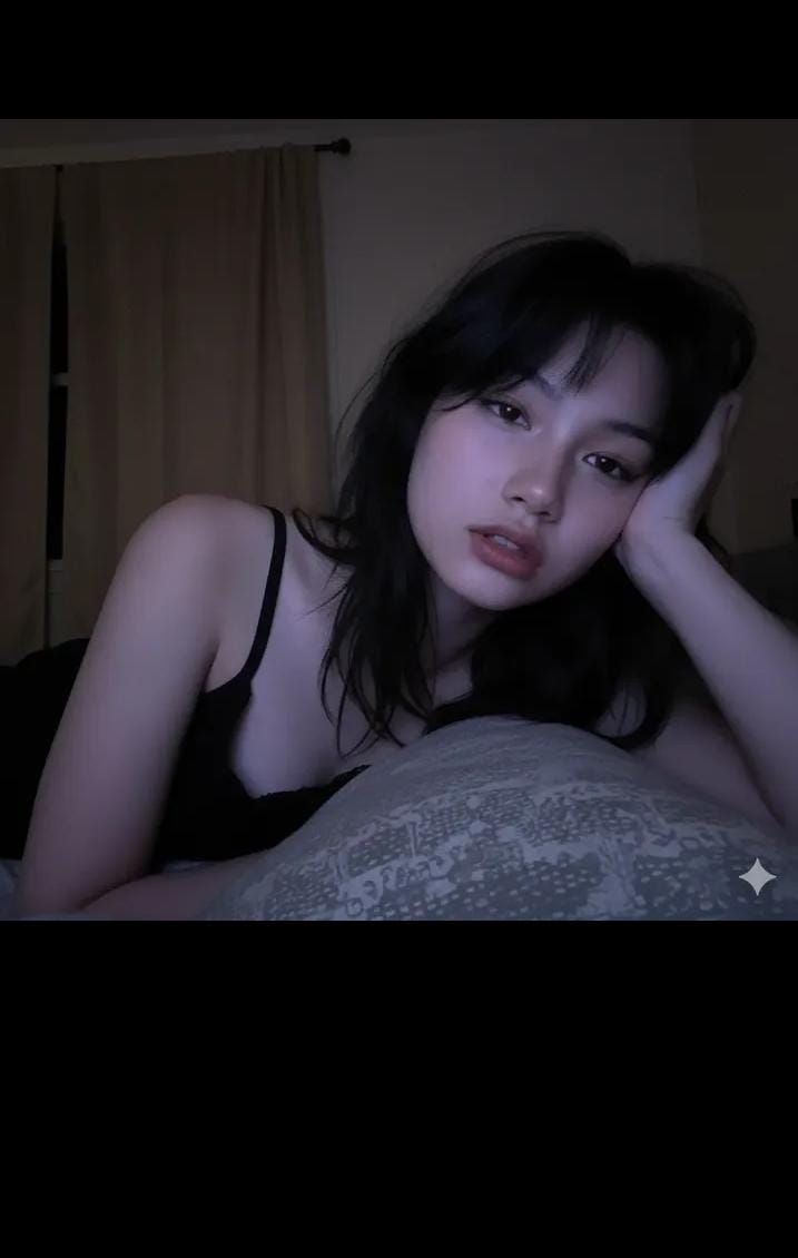 Gemini AI photo prompts preview — Lazy Moments in the Bedroom's Soft Light