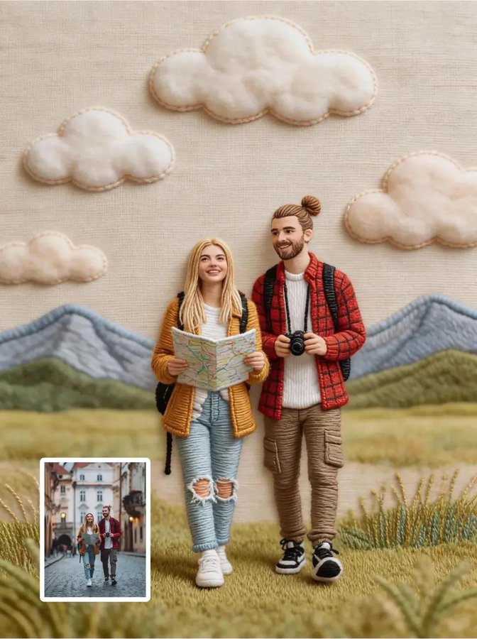 Gemini AI photo prompts — Line Woven Portrait Gemini AI photo prompts preview — Line Woven Portrait