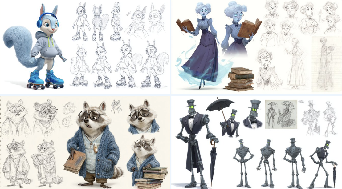 Preview of Pixar Style Character Sheet