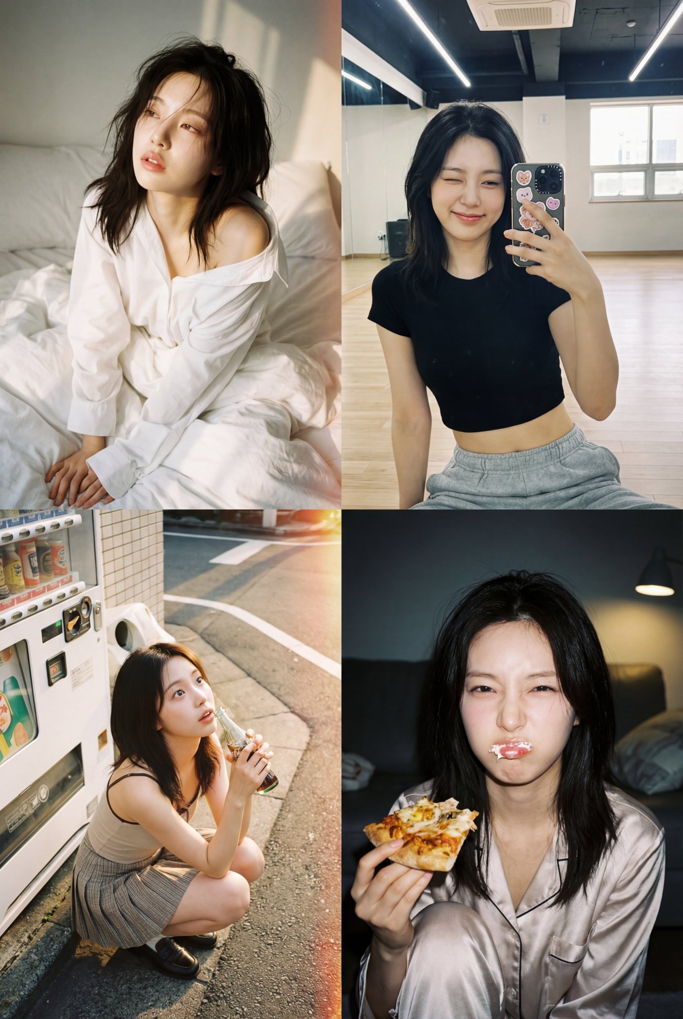 Gemini AI photo prompts preview — K-Pop Visual Aesthetic Four-Quadrant