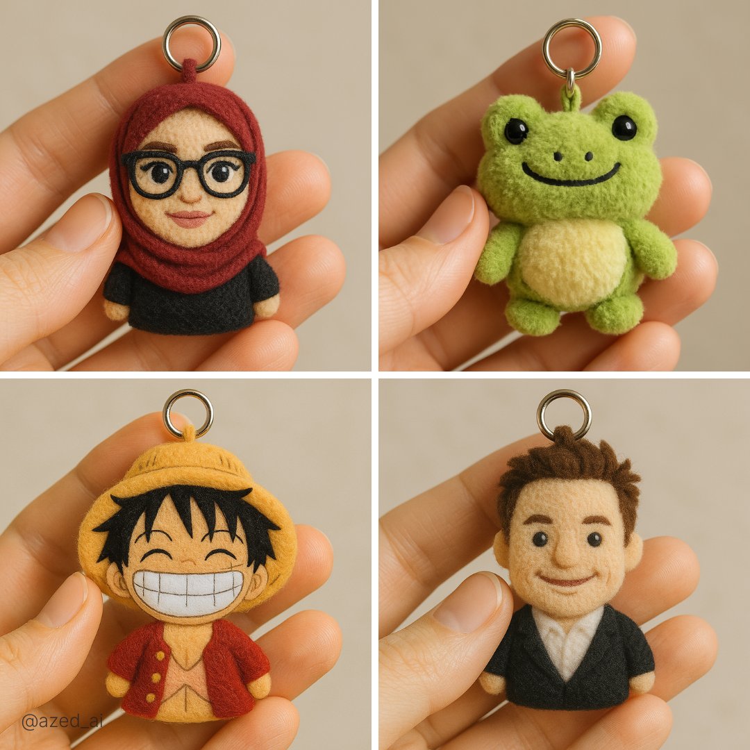 Preview of Custom Plush Keychain