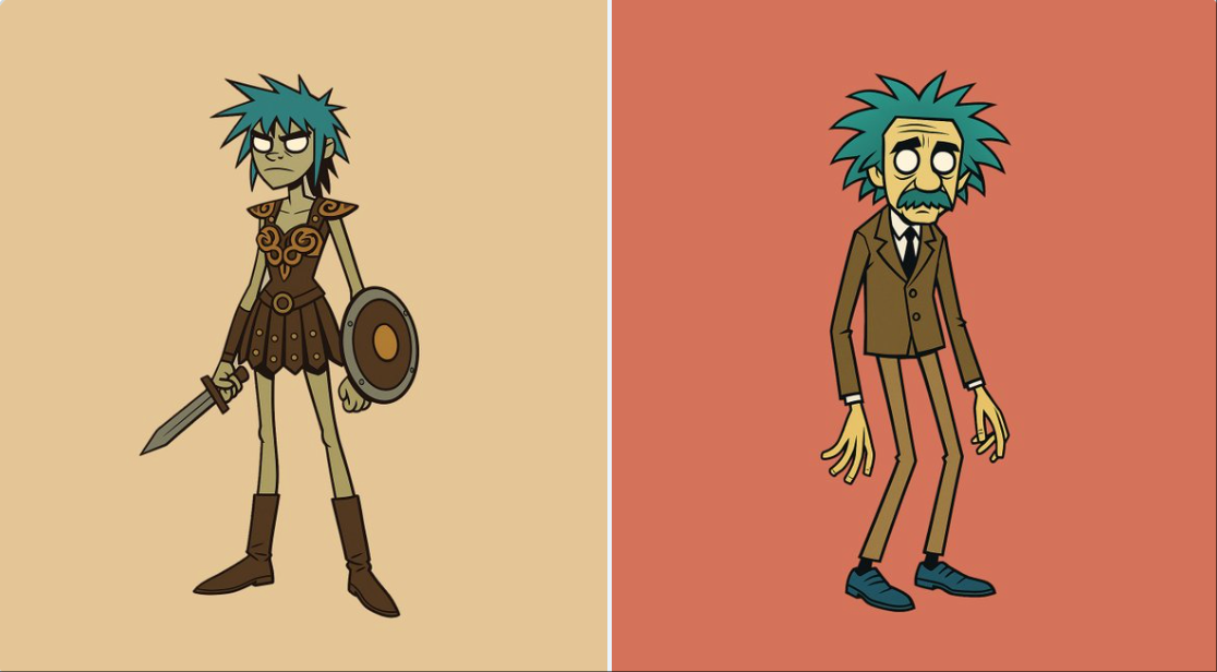 Preview of Gorillaz Style Character