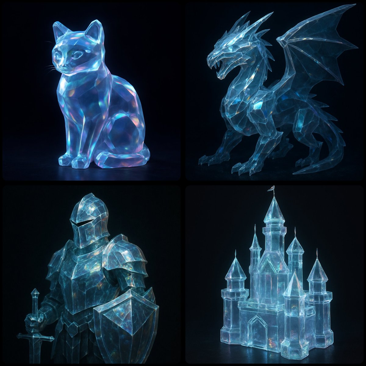 Preview of Translucent Crystal Effect