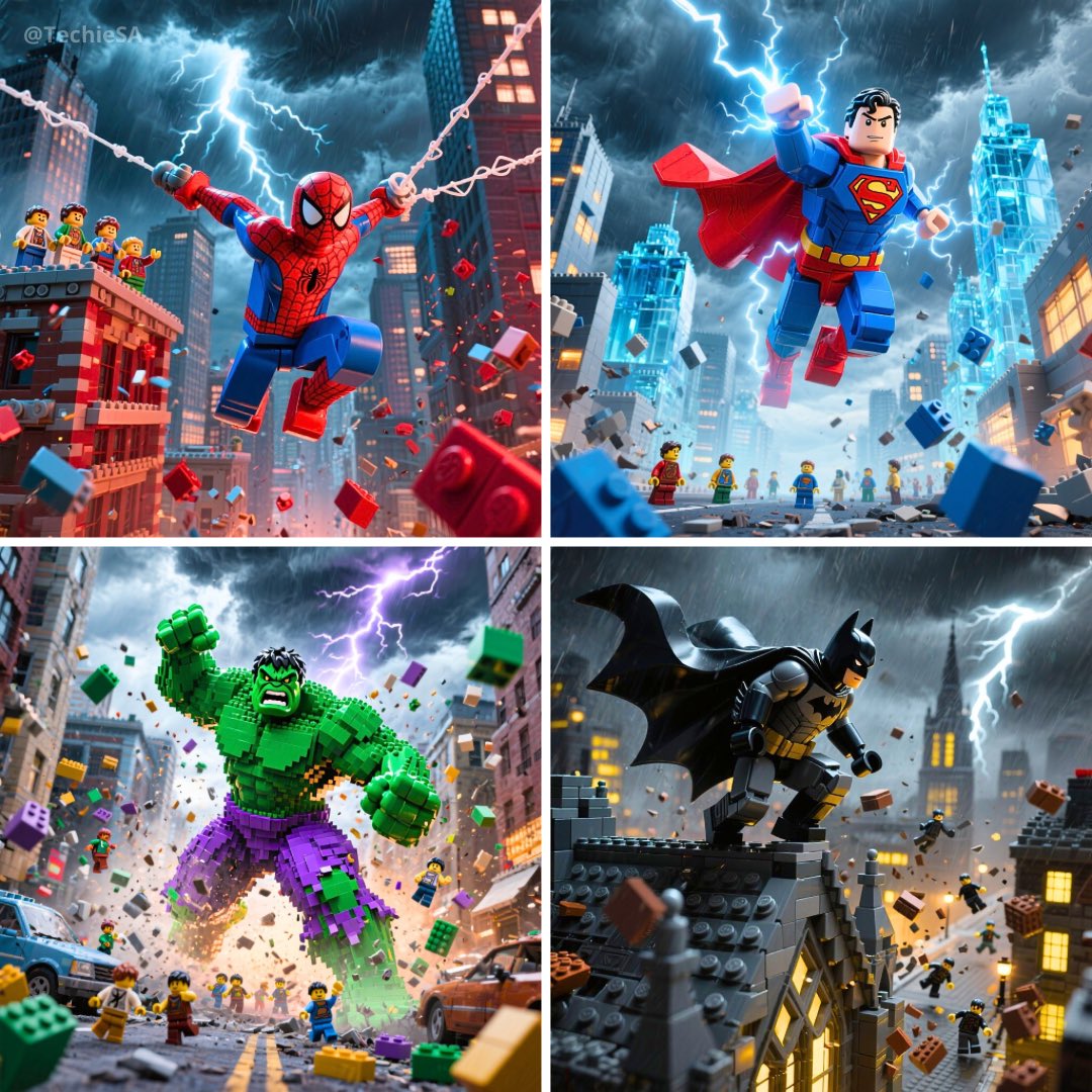 Preview of LEGO Superheroes Strike Dynamic Action Poses