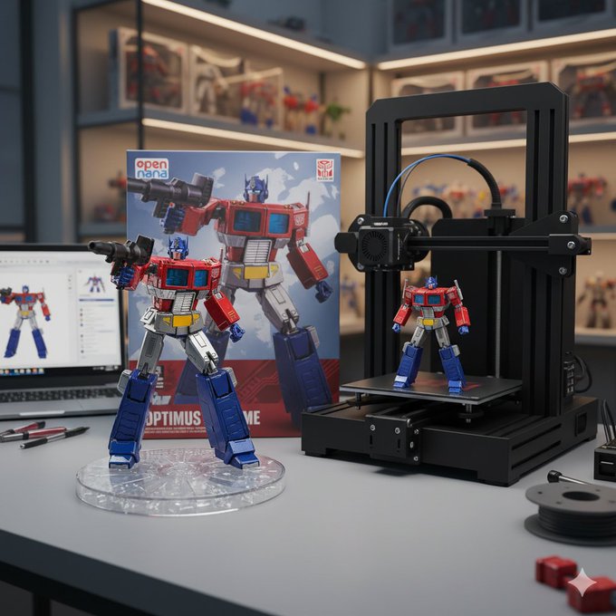 Preview of Figure - Premium Packaging with Printer (Optimus Prime)