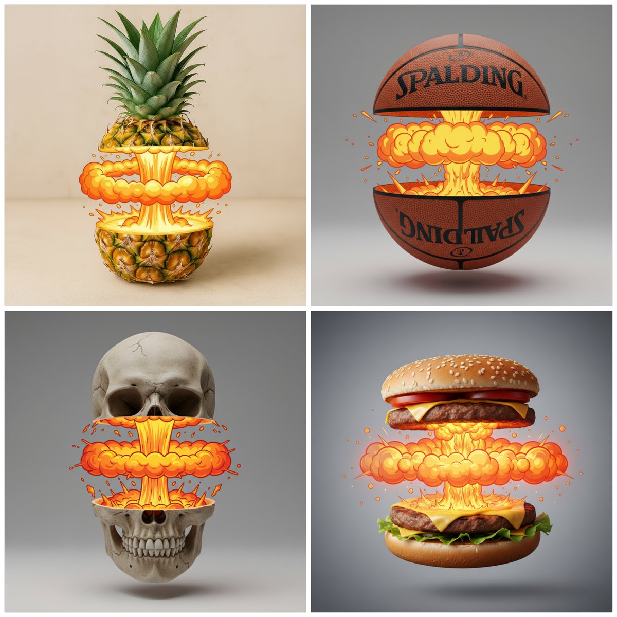 Preview of Cutting an Object with a Cartoon Explosion