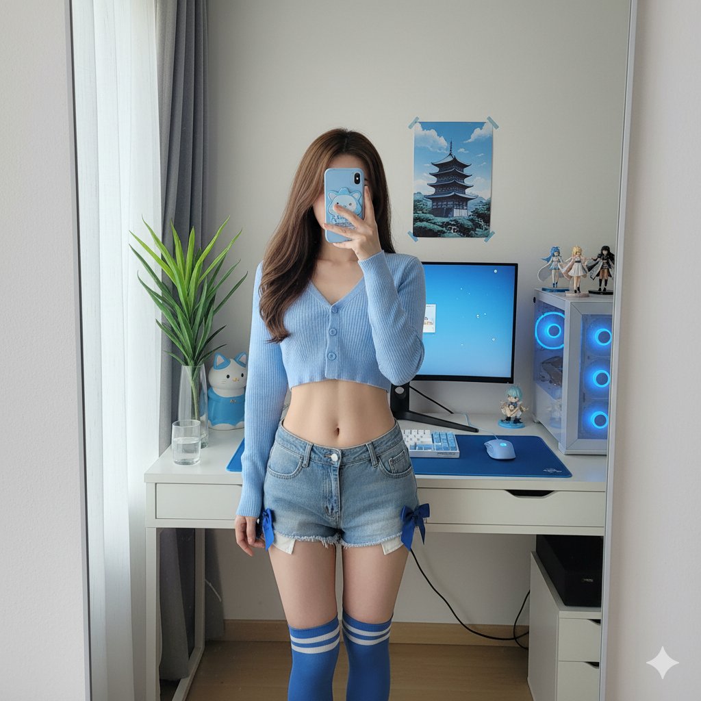Preview of Girl's Mirror Selfie