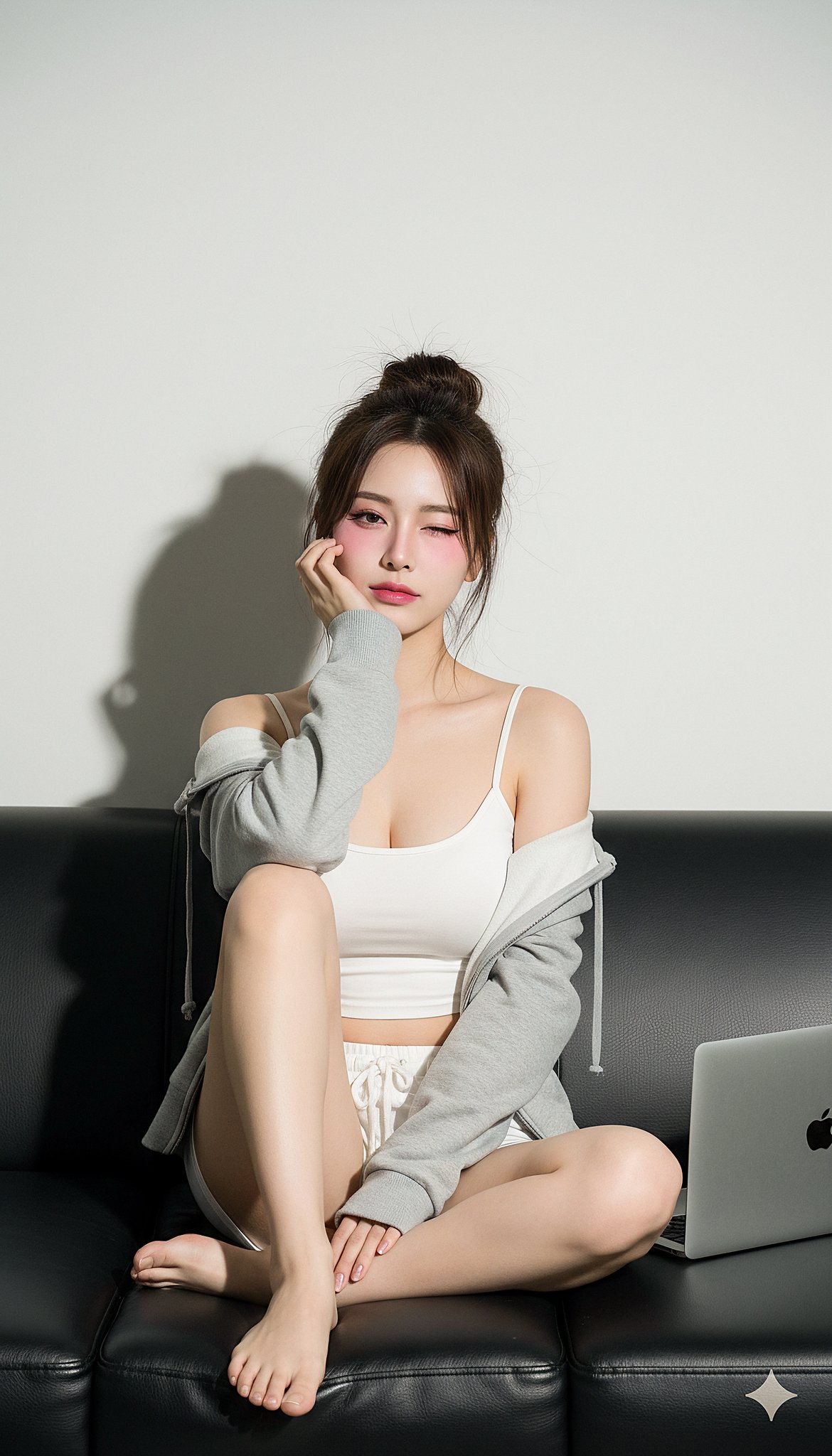Preview of Girl Sitting on Sofa