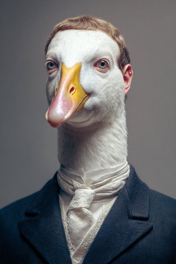 Preview of Highly Detailed Portrait of a Person as an Animal