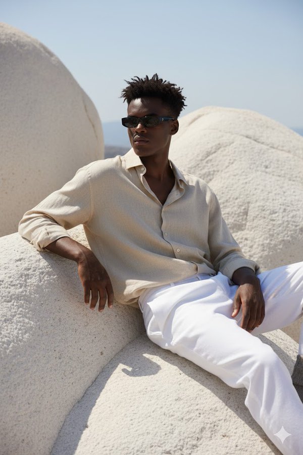 Preview of Sitting on Huge Smooth White Rock Formations