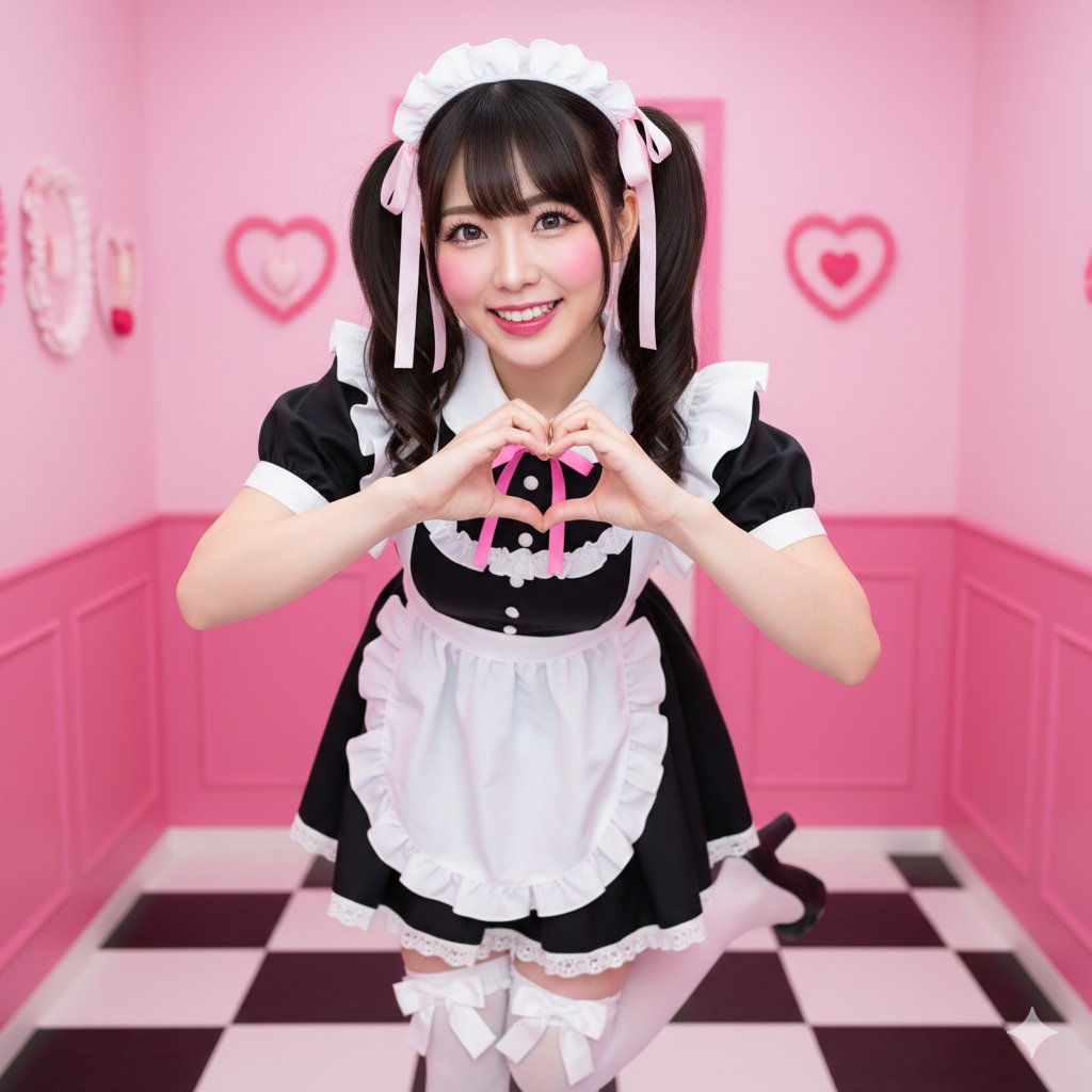Preview of Twin-Tail Heart Gesture Girl