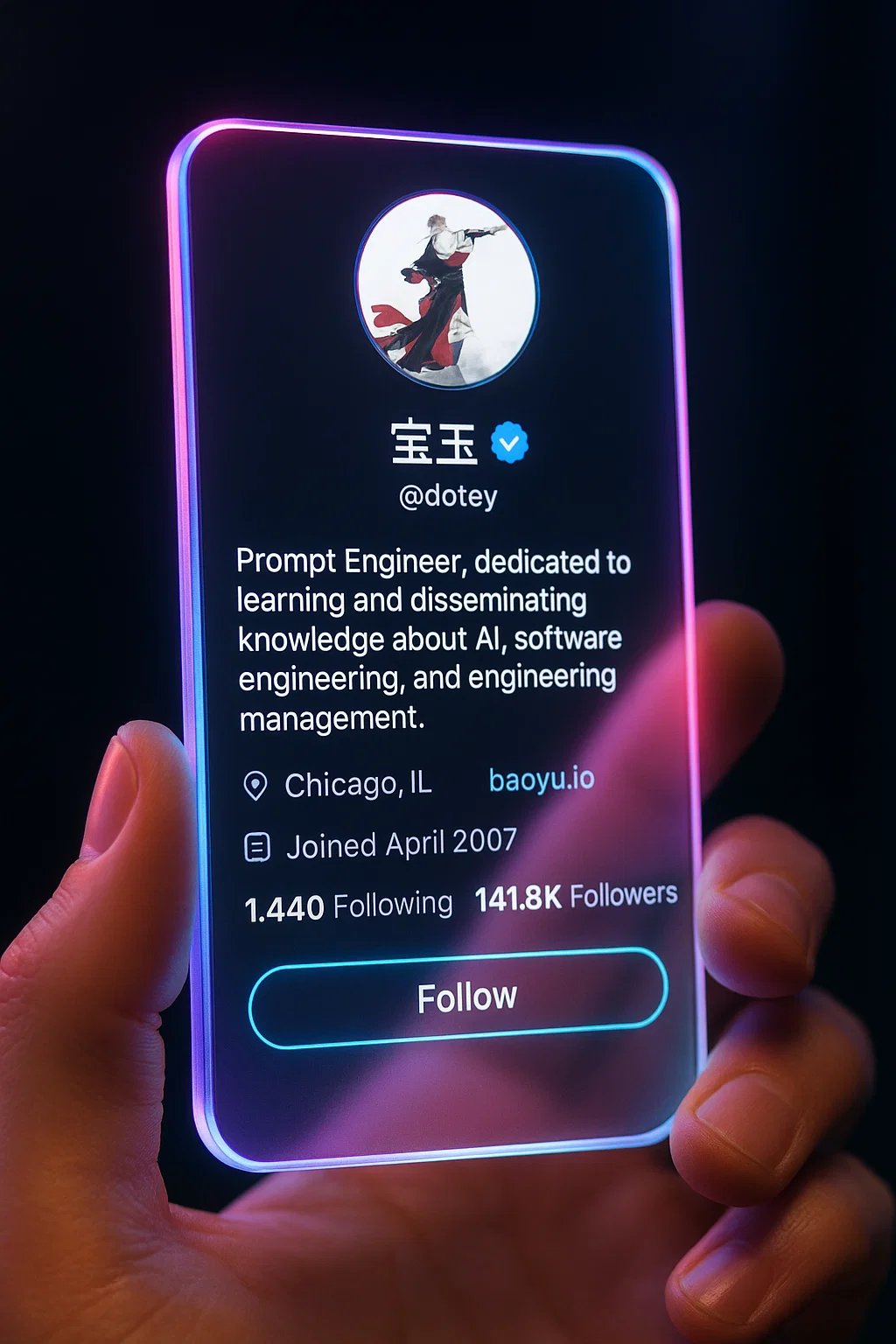 Preview of Cyber Aesthetic Future Social Media Interface Photo