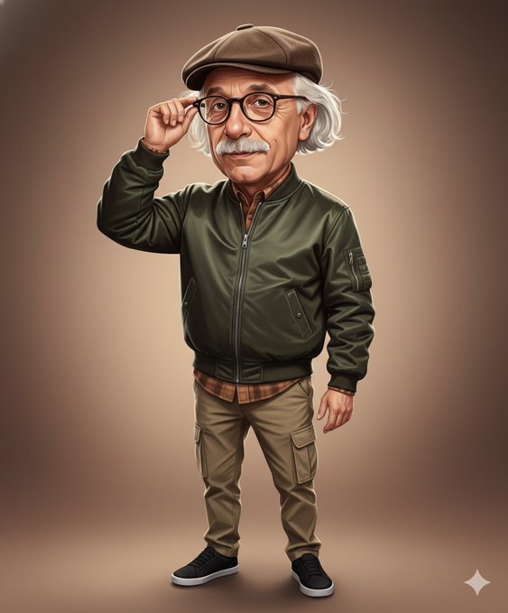 Preview of A Middle-Aged Man Digital Caricature