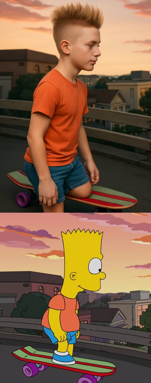 Preview of Transform Cartoon Character into Hyper-Realistic Human