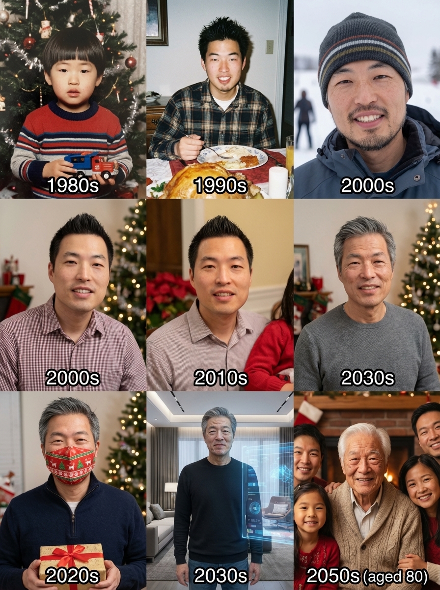 Preview of Holiday Photos from Birth to Age 80