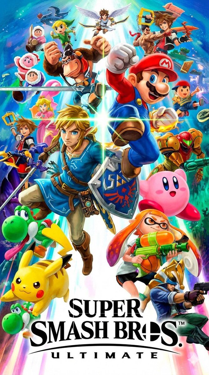 Preview of Nintendo Super Smash Bros. Game Poster Family Photo