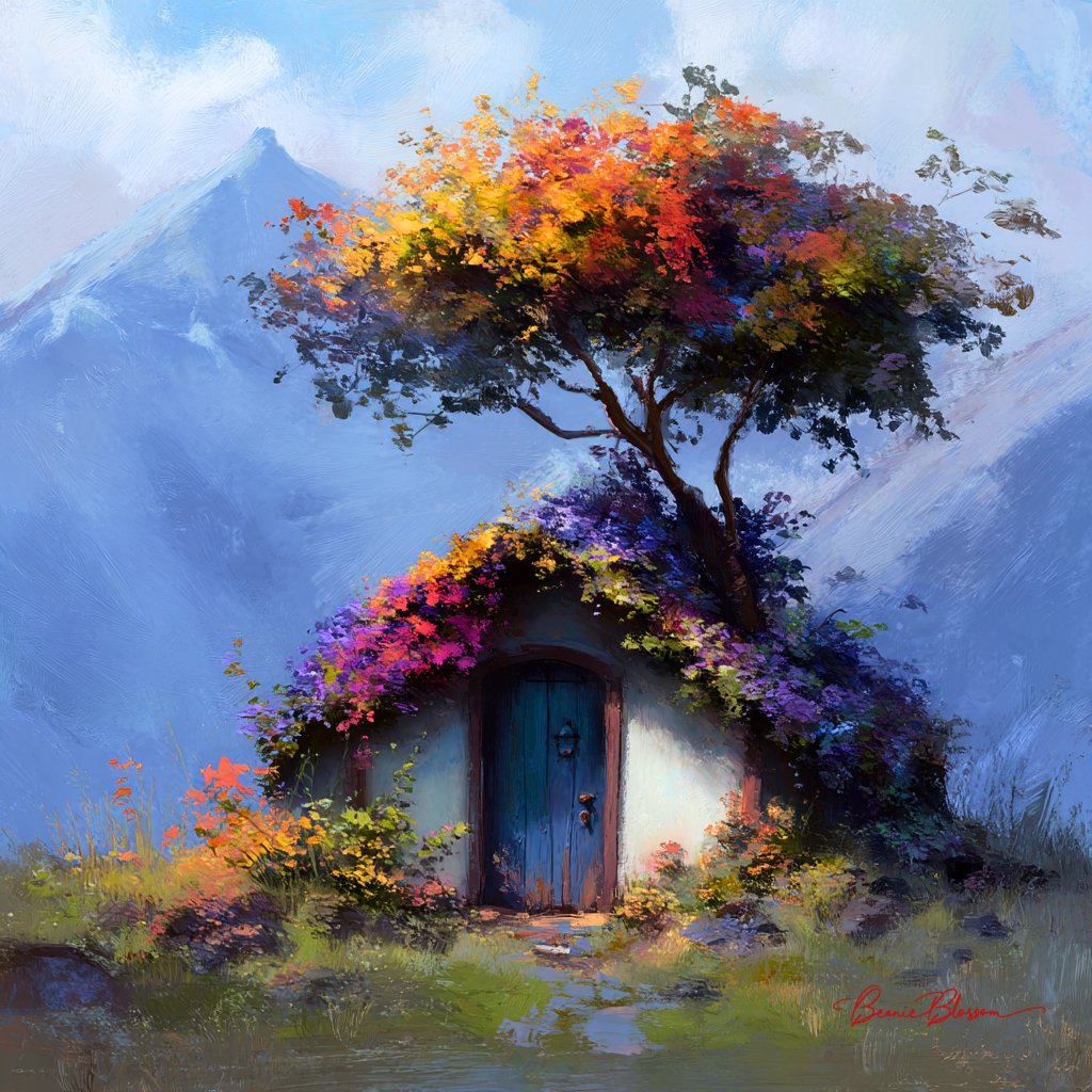 Preview of A Small House Made of Flowers
