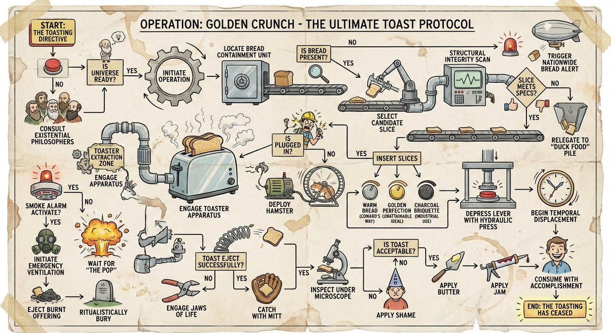 Preview of Toasting Bread Flowchart