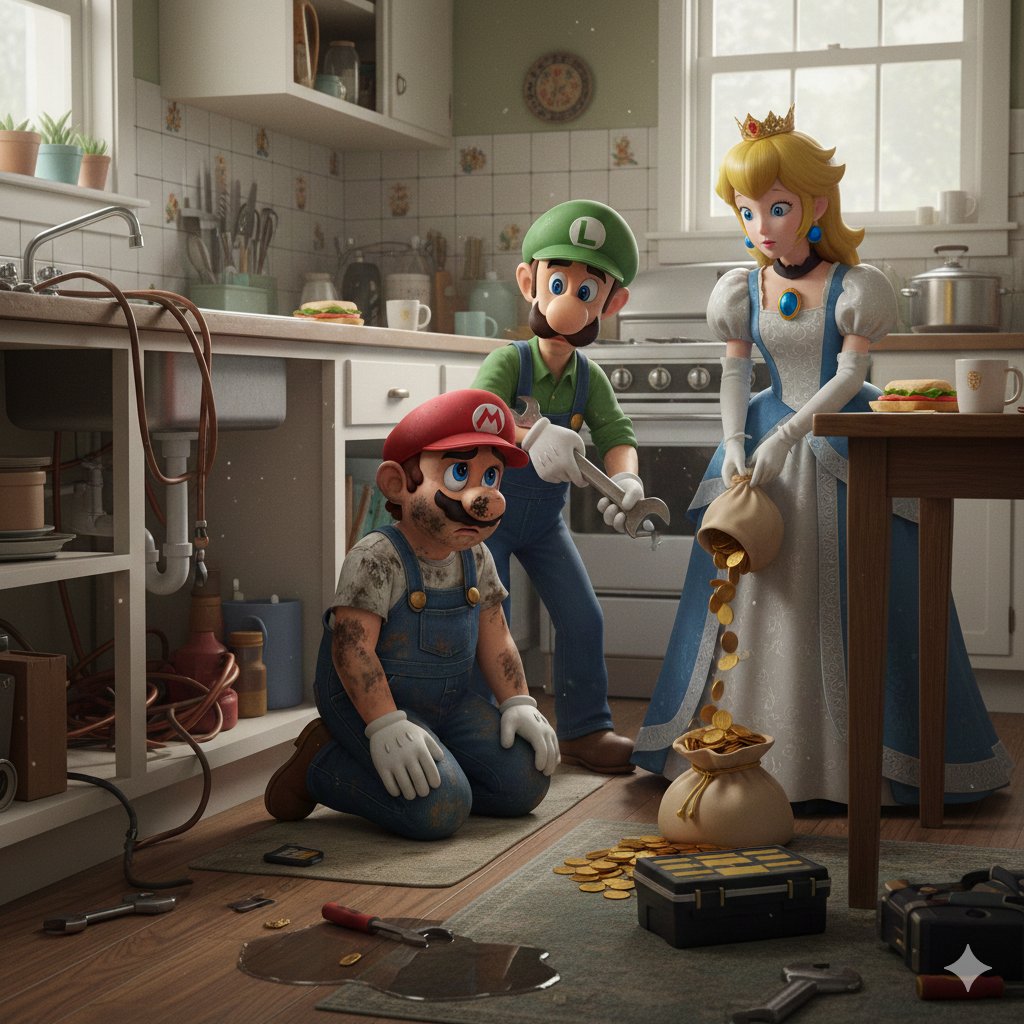 Preview of Mario and Luigi Repair Princess Peach's Kitchen