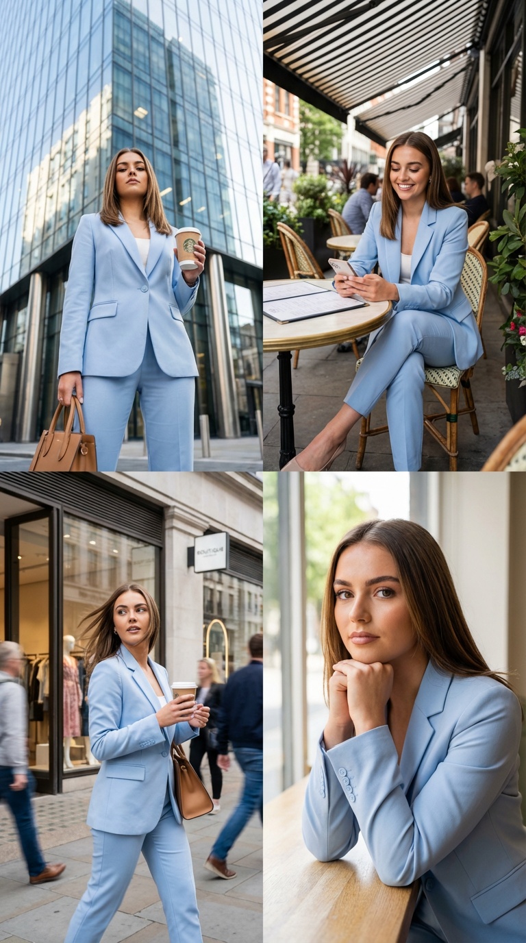 Preview of A Cohesive 4-Panel Fashion Lifestyle Collage