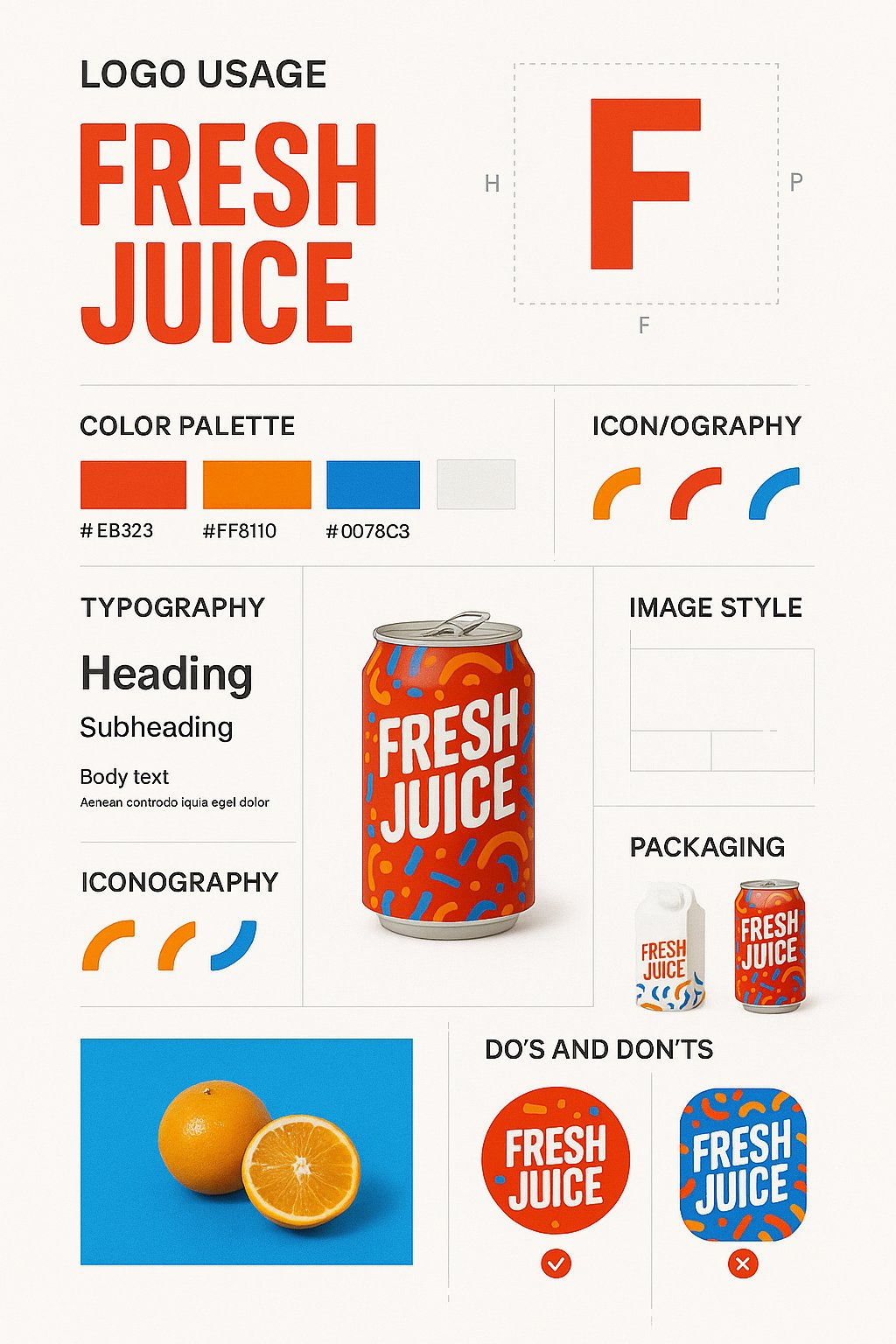 Preview of Brand Design Guide Poster