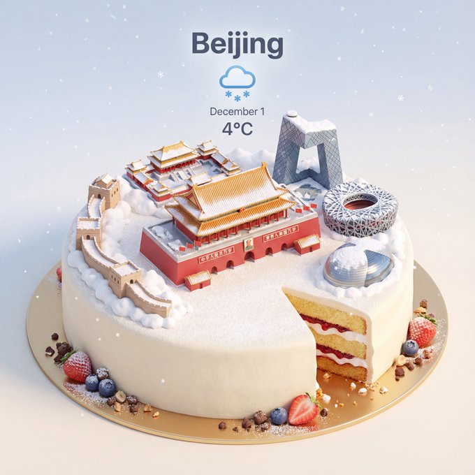 Preview of Cake Shaped Like City Landmarks