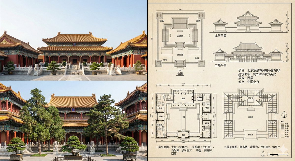 Preview of Photos and Design Drawings of the Forbidden City